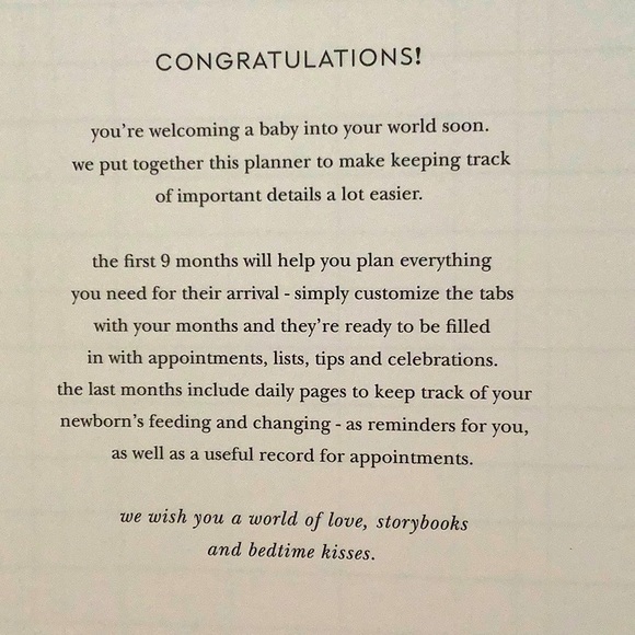 Kate Spade Baby Planner Customizable Expecting You Dots Notebook Maternity NWT - Picture 2 of 11